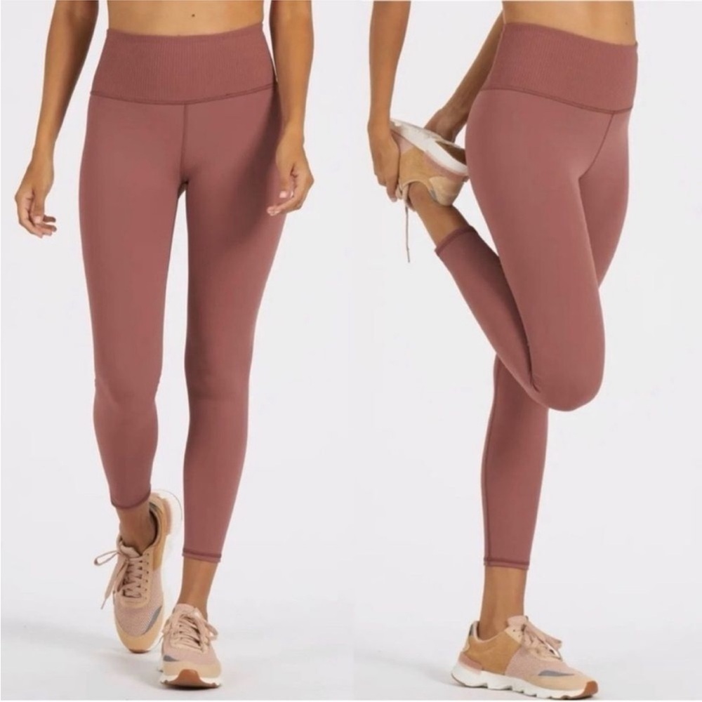 Vuori Rib Studio Legging | Terracotta